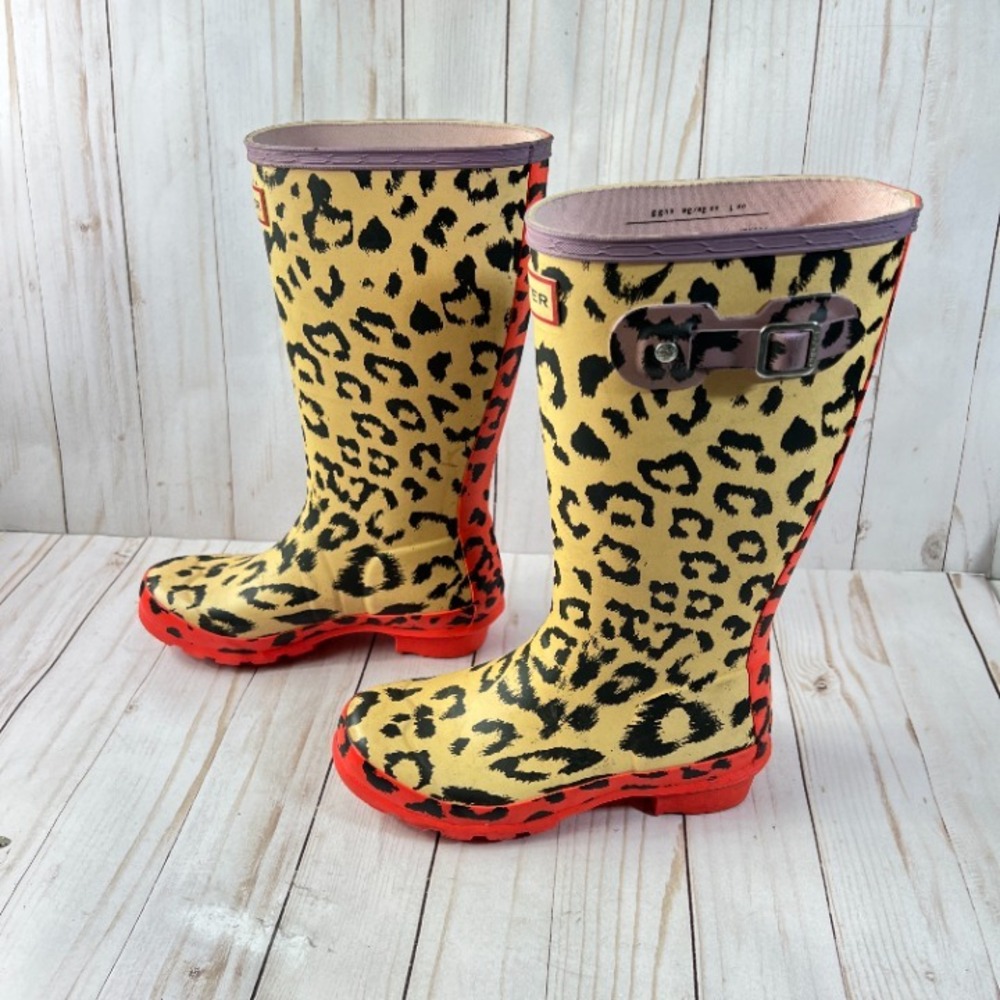 Hunter‎ Original Kids Hybrid Print Rain Boots Size 2/3